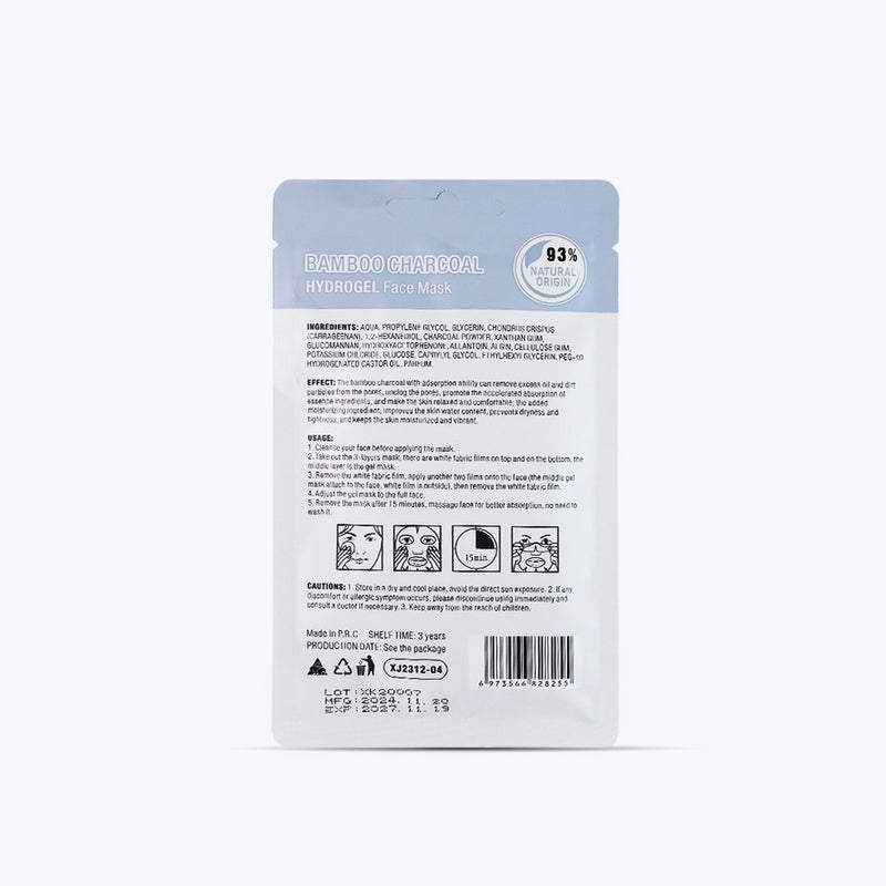 Mumuso Mondsub Bamboo Charcoal Hydrogel Face Mask