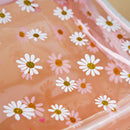 Mumuso Portable Transparent Cosmetic Bag - Pink (Daisy)