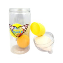 Mumuso Little Bear Transparent Case With Soft Make-Up Sponges Pack Of 4 - Multi Color