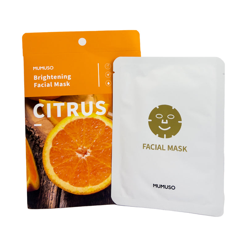 Mumuso Orange Brightening Facial Mask