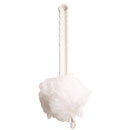Mumuso Shower Body Brush With Bristles And Loofah - White