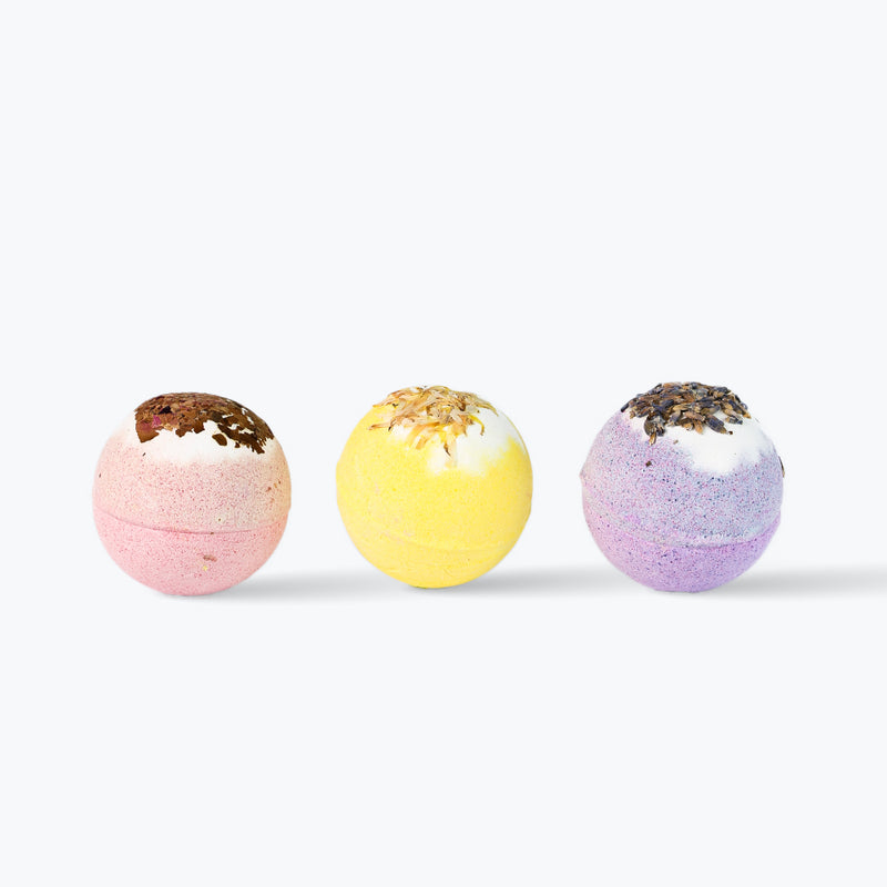 Mumuso 3-Color Bath Bomb Set pack of 3 - 50g