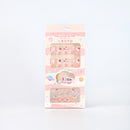 Mumuso Cute Rabbit Nail Wraps for Kids - Strawberry