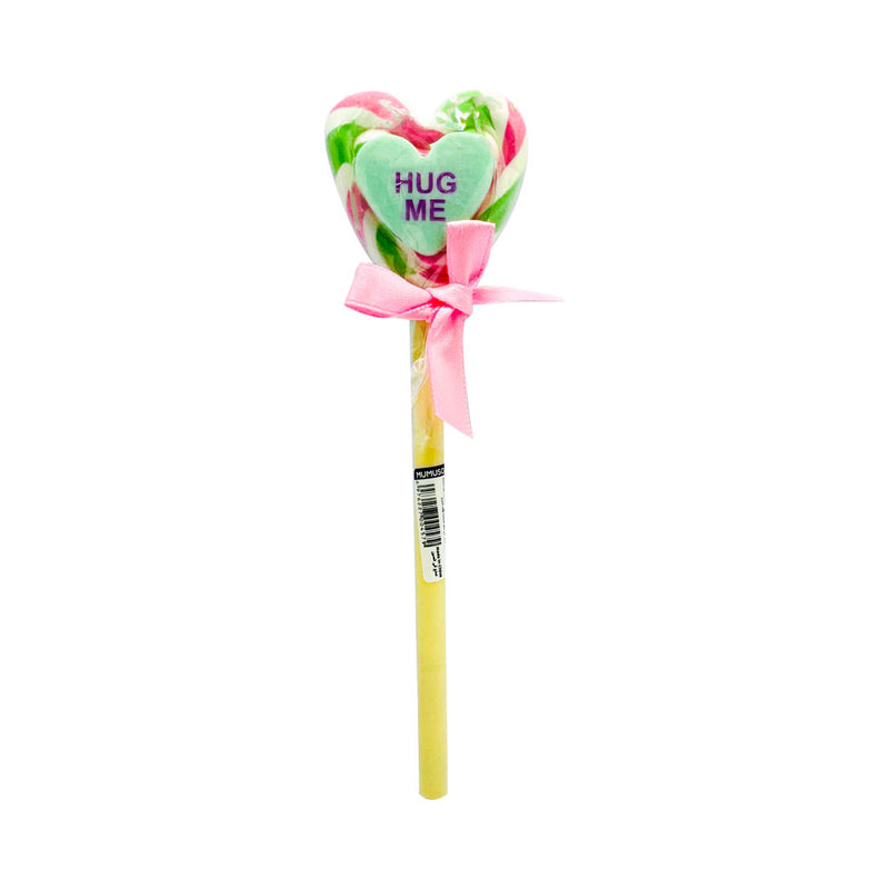 Mumuso Lollipop-Shaped Ballpoint Pen, Loving Heart