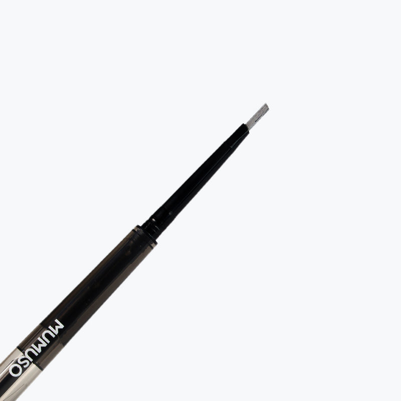 Mumuso 3-in-1 Eyebrow Pencil & Razor & Brush - Greyish Black