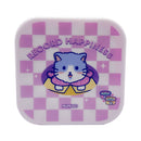 Mumuso 3-Piece Plastic Food Storage Container Set - Cute Cat (Pink)