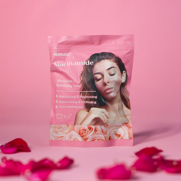 Mumuso Niacinamide Moisturizing & Brightening Mask Powder + Rejuvenating Toner