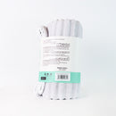 Mumuso Ribbed Coral Velvet Bath Towel - Light Grey