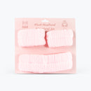 Mumuso Portable Headband & Wristbands Set - Pink