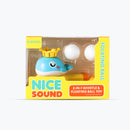 Mumuso 2-in-1 Whistle & Floating Ball Toy - Cute Animal