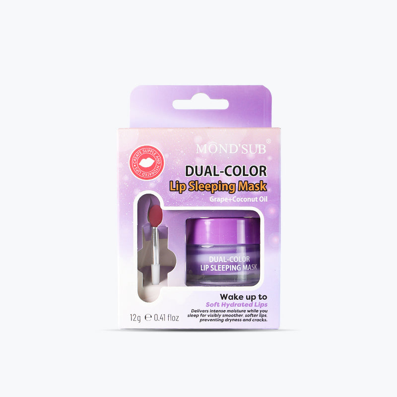Mumuso Mondsub Dual-Color Lip Sleeping Mask - Grape + Coconut Oil