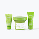 Beplain Mung Bean Pore Clay Mask 120ml Cleansing Set 120ml, Exfoliating 20ml Facial Cleanser 20Ml)