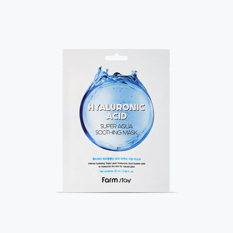 Mumuso Farmstay Hyaluronic Acid Super Aqua Soothing Mask