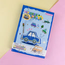 Mumuso B6 Hardcover Notebook - Cartoon Vehicles
