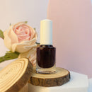 Mumuso City Searching Time Nail Polish - Dark Brownish Red (