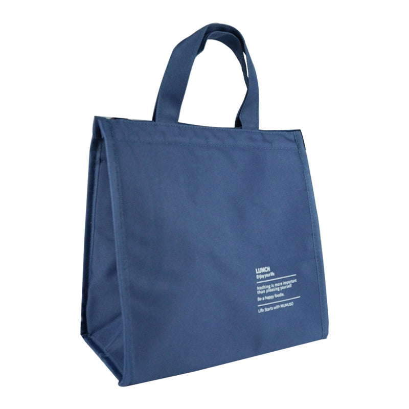 Mumuso Large Capacity Lunch Bag color Navy Blue