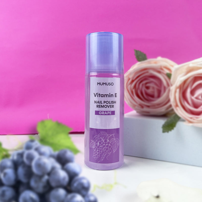Mumuso Vitamin E Nail Polish Remover - Grape