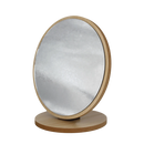 Mumuso Wooden Base & Frame Round Folding Mirror