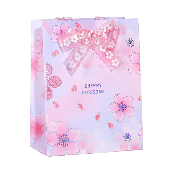 Mumuso Sakura Square gift bag - Pink