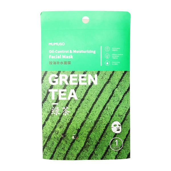 Mumuso Green Tea Oil-Control & Moisturizing Facial Mask