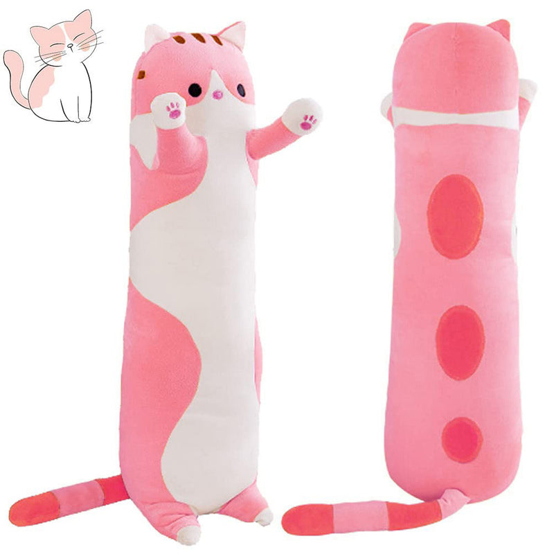 Mumuso Cute Cat Pillow Lying Doll 70Cm - Pink