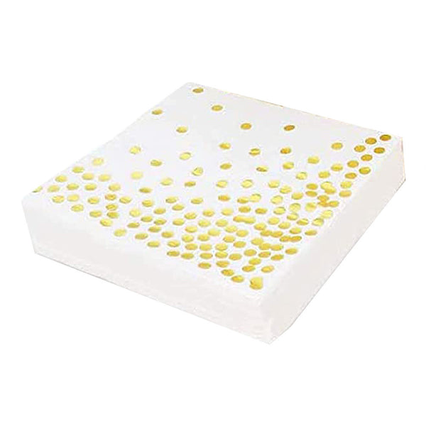 Mumuso Disposable Tissue With Gold Dots Design - White