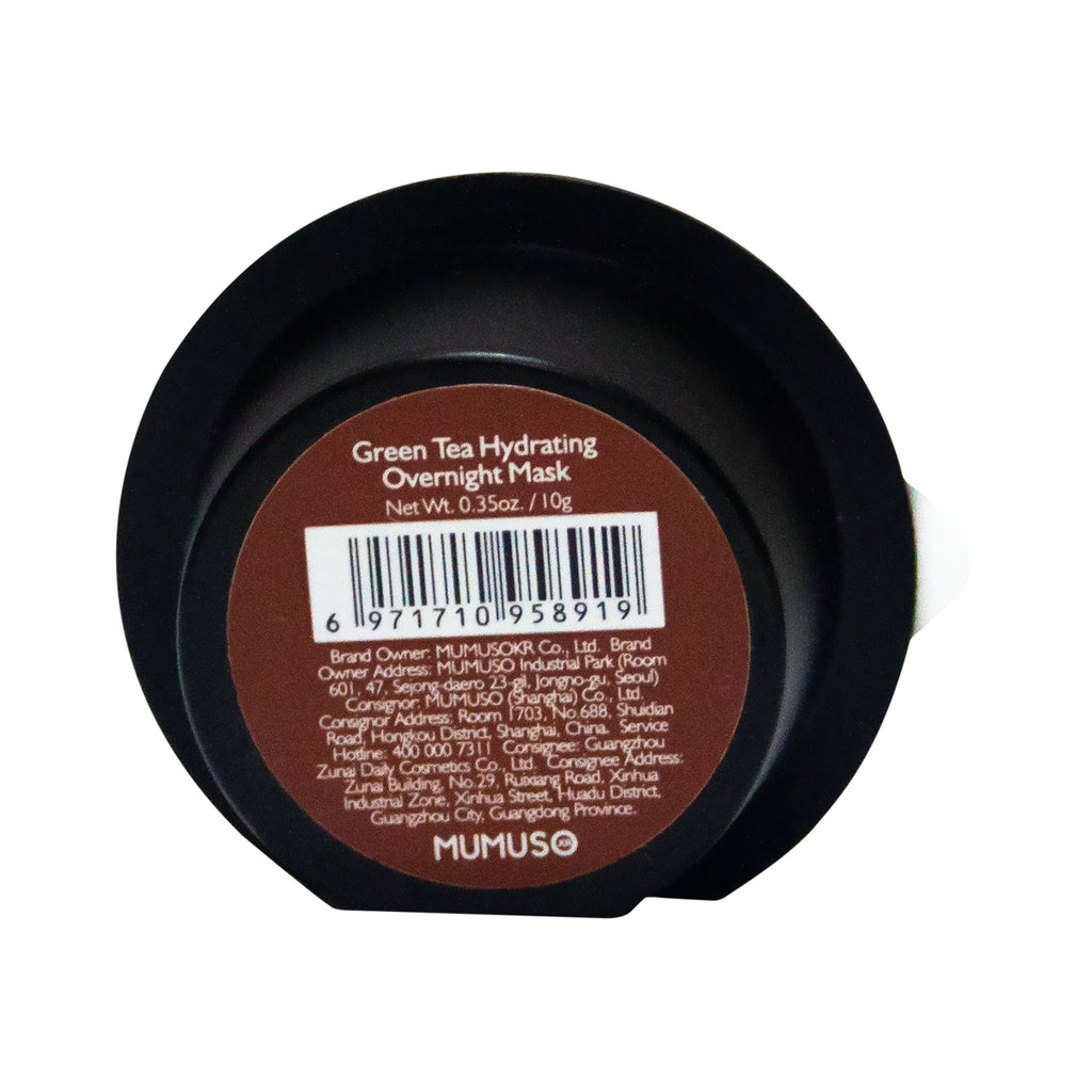 Mumuso Hydrating Overnight Mask Green Tea