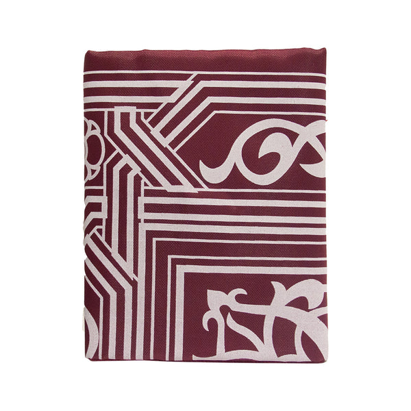 Mumuso Portable Pocket Prayer Mat with zipper and direction- Maroon