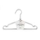Mumuso Plastic Clothes Hanger With Plastick Coating For Kids  10 pcs, White