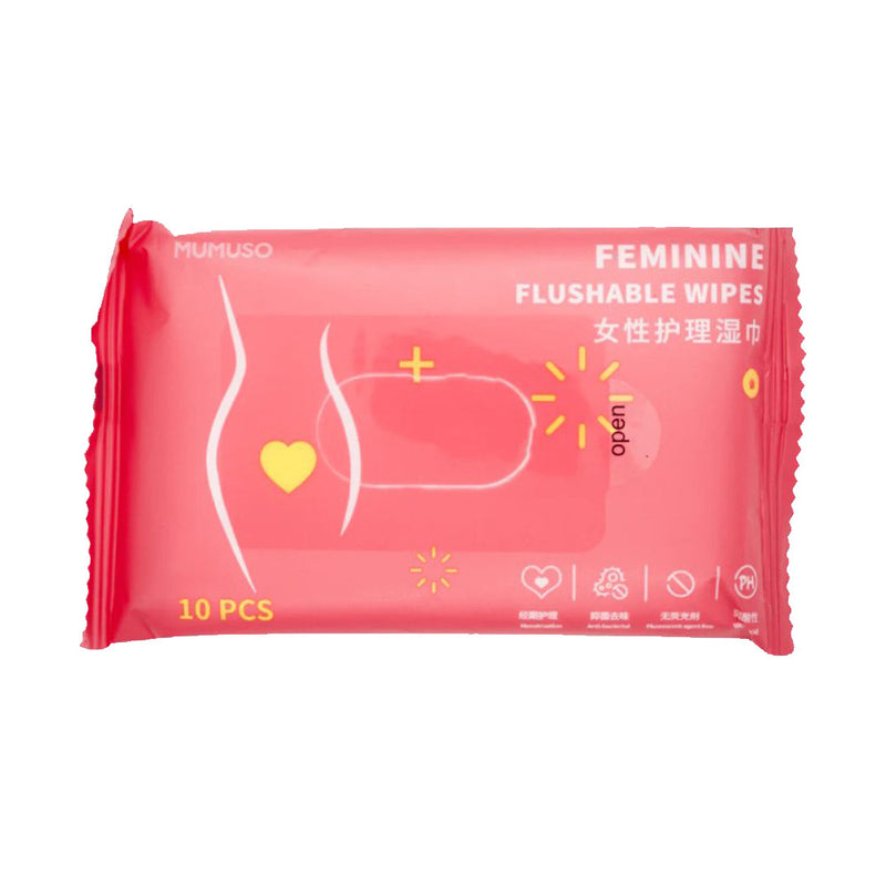 Mumuso Feminine Flushable Wipes-10Pcs