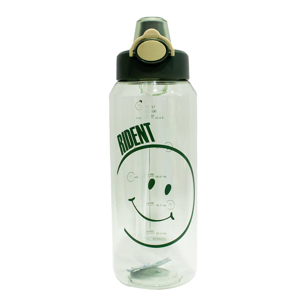 Mumuso Smiling Face Plastic Water Bottle 1.2 Liters