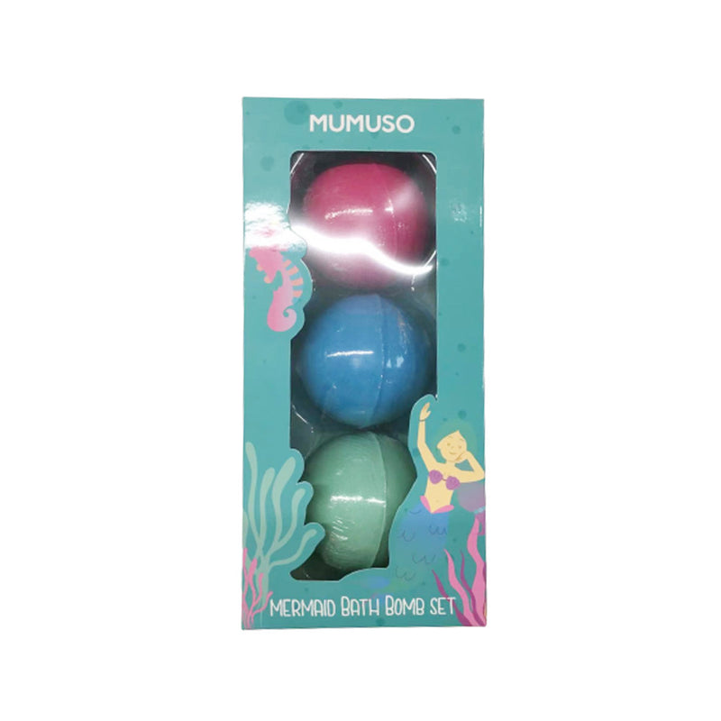 Mumuso Mermaid Bath Bomb Set 180G X 3 Pieces Per Pack