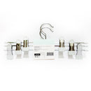 Mumuso Metal Hanger With Clips 3 Pieces - Sky Blue