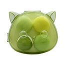 Mumuso Kitten Storage Box Powder Puff, 4pcs