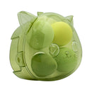 Mumuso Kitten Storage Box Powder Puff, 4pcs