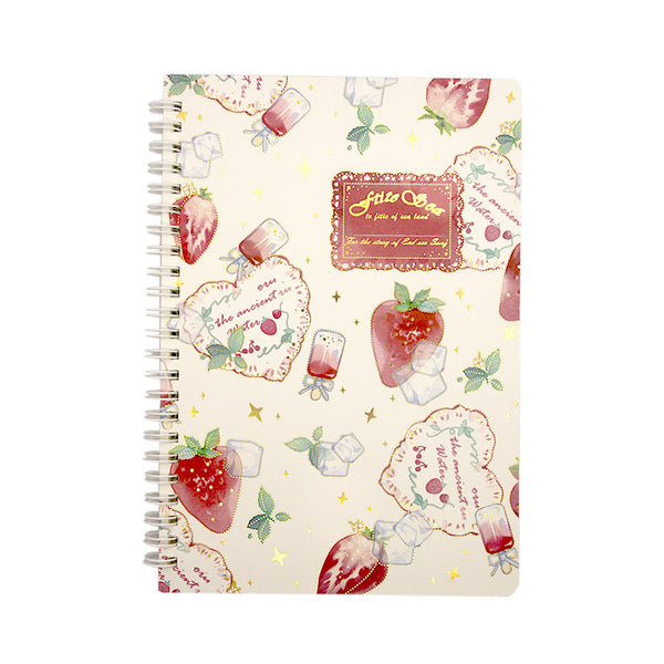 Mumuso A5 Spiral Notebook , Strawberry Design